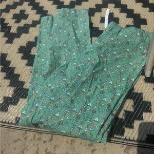 Vineyard Vines Green beach  Print PJ Pants. Sz M /youth